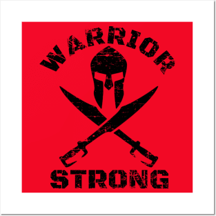 WARRIOR STRONG BODYBUILDING Posters and Art